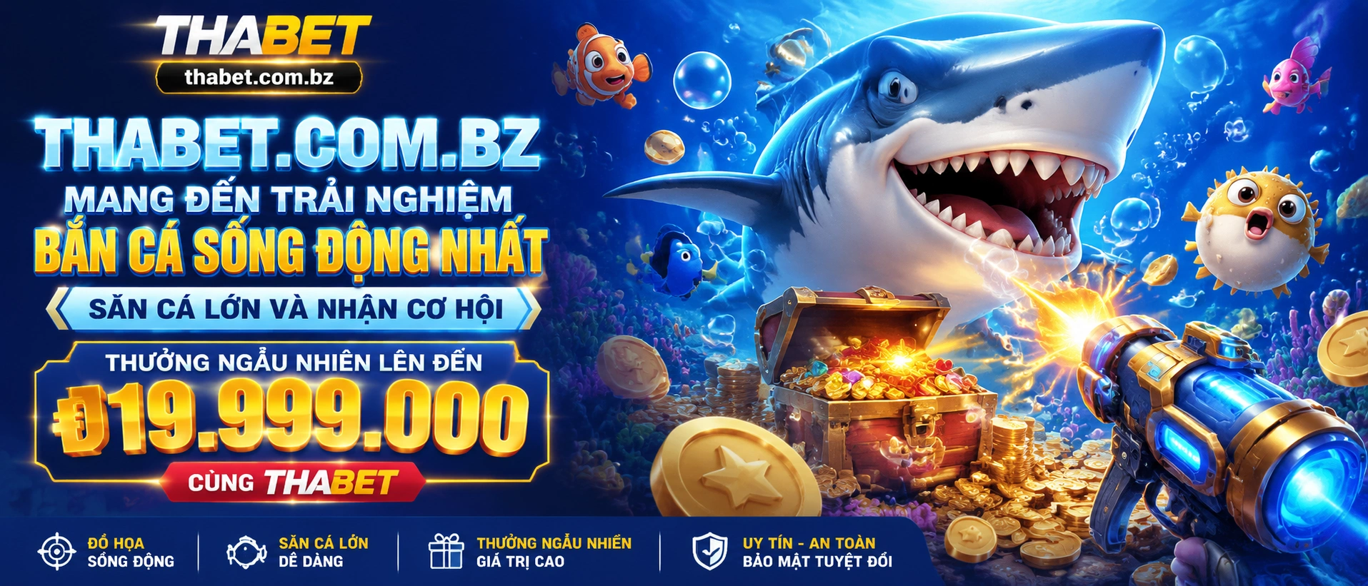 Bắn Cá 3D với hiệu ứng biển sâu và sảnh chơi