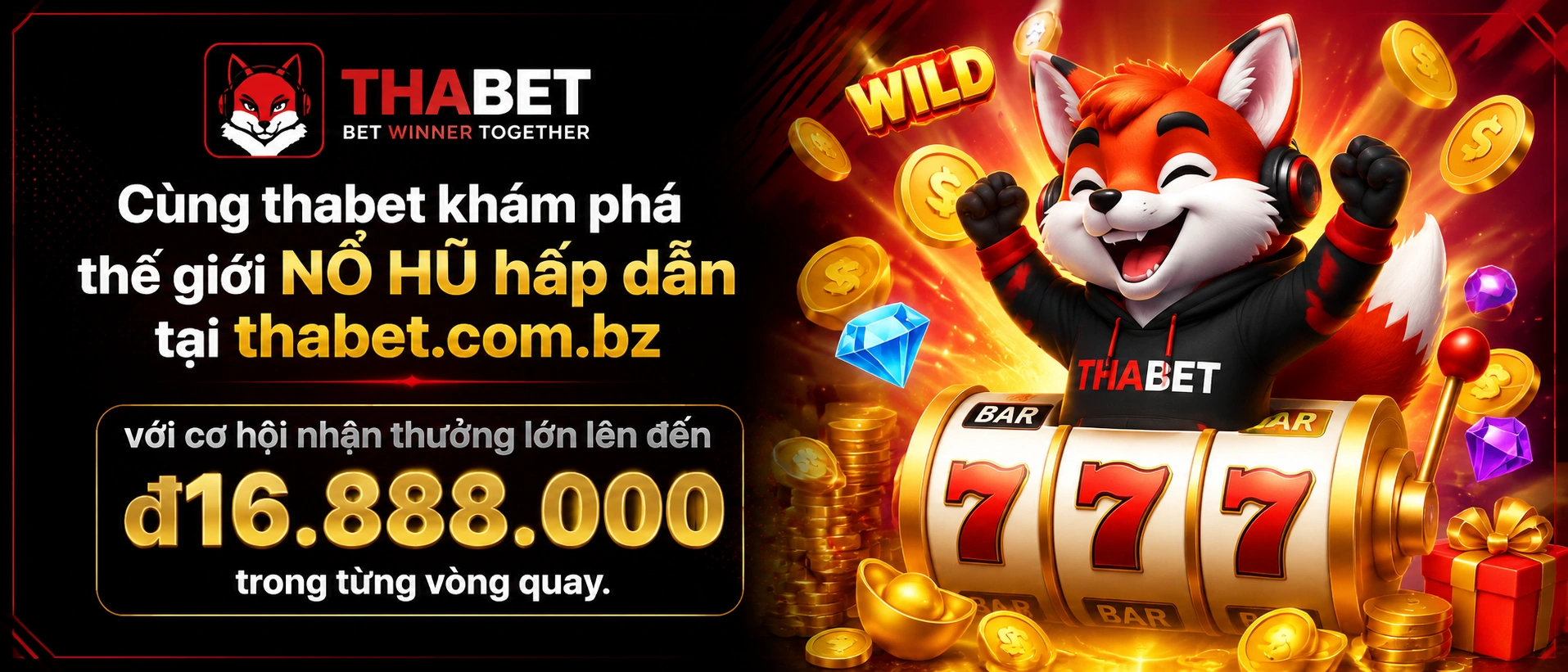 Khu Nổ Hũ thabet trên giao diện web di động